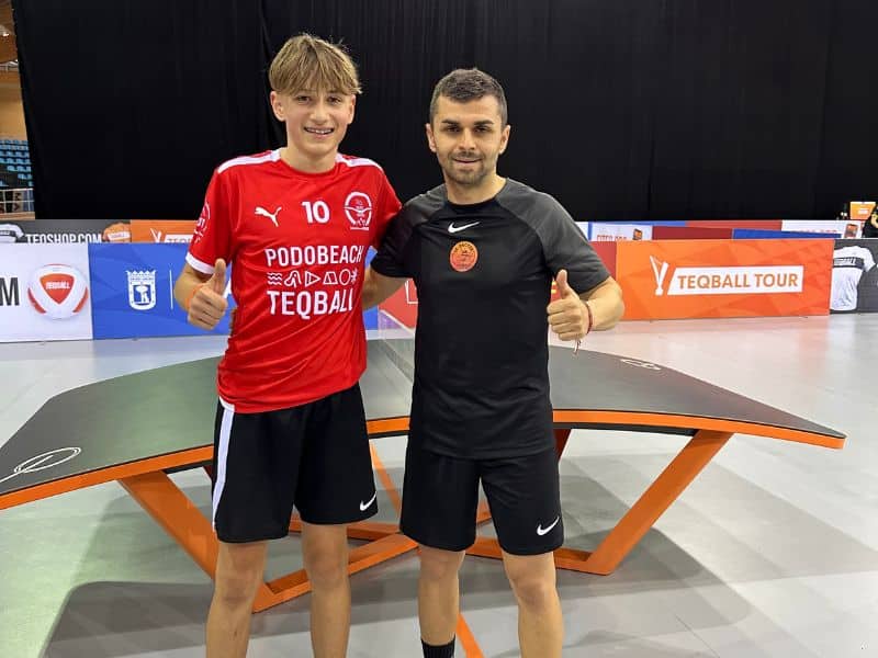 Alex Hamm und Chavdar SLAVKOV - European Teqball Tour Madrid 2023