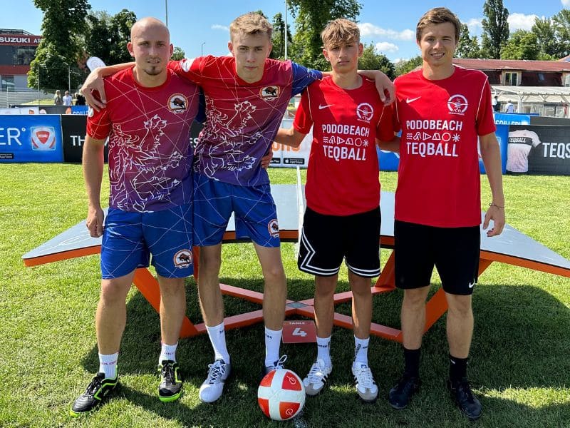 David KRATOCHVIL - MatejKUBOVY - Alex HAMM - Daniel NEUHOLD - Teqball Tour Esztergom 2023