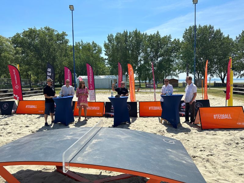 Pressekonferenz in Podersdorf - erster Teqball Stützpunkt Österreichs