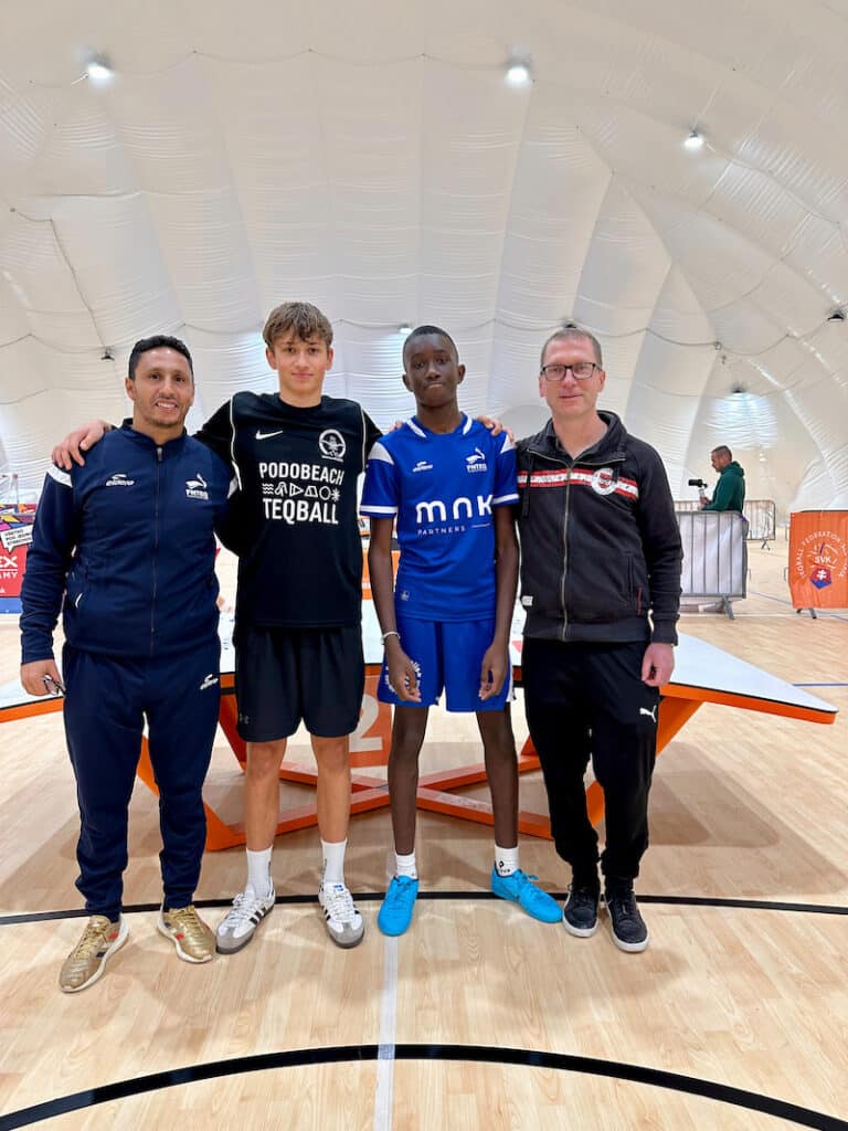 Trainer Samir Fadeli, Alex, Bandiougou Diawara, Trainer Toni Kiss 
