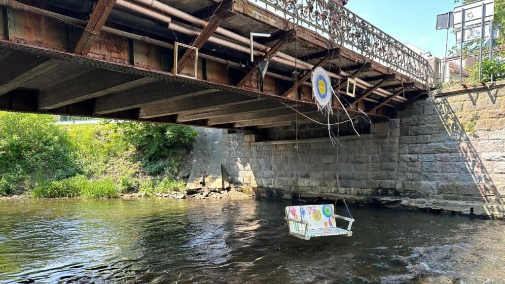 Schaukel Vilnia Brücke