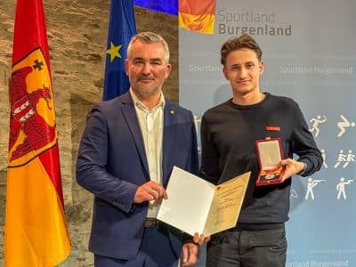 Alex Hamm erhält das Landessportehrenzeichen in Silber des Landes Burgenland Alex Hamm erhält das Landessportehrenzeichen in Silber des Landes Burgenland