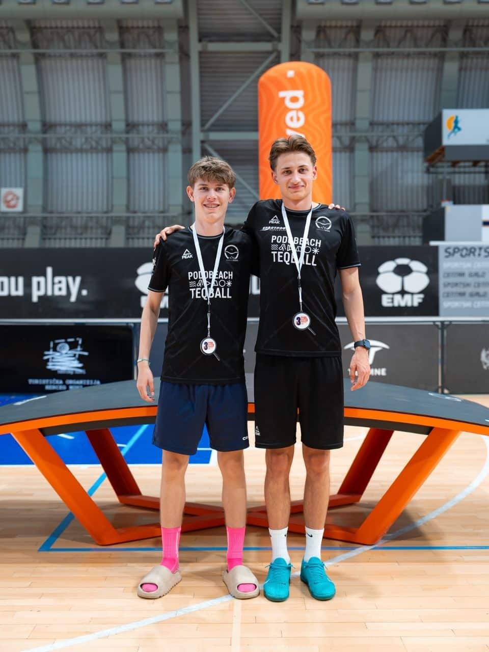 Alex Hamm und Saxe Paarup 3. Platz - Adriatic Teqball League