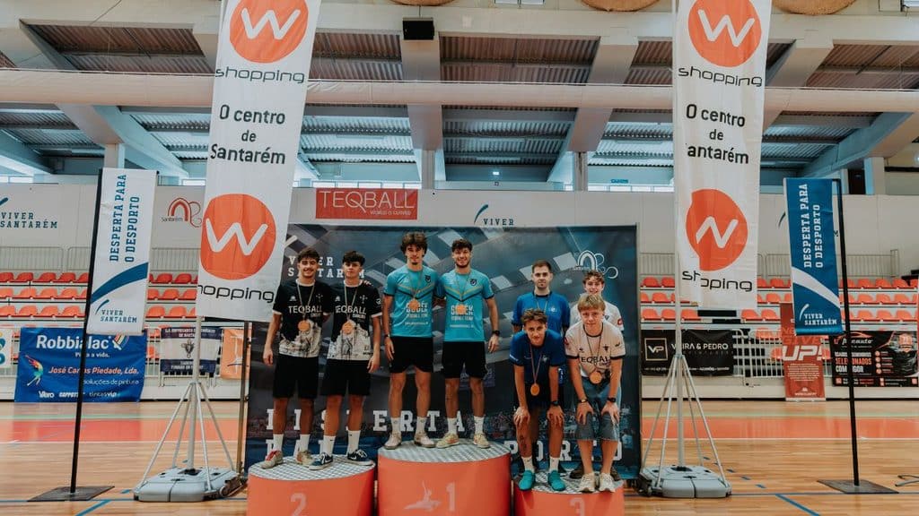 Männerdoppel Gewinner Challenger Teqball League Santarém 2026 - Foto: @joao__mourinha / Instagram